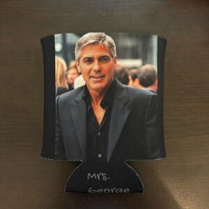 Mrs George Clooney Beer Koozie